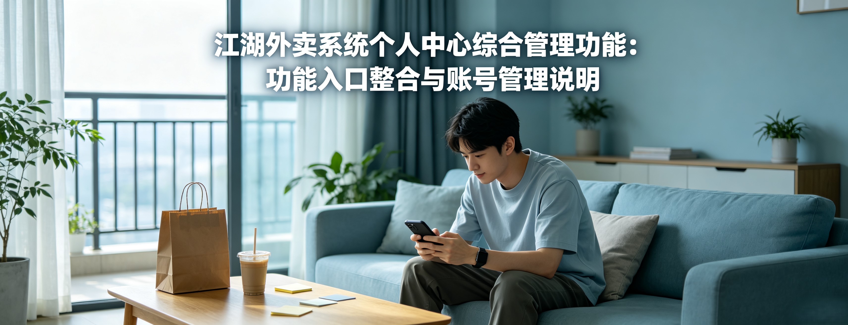 江湖外卖系统个人中心综合管理功能:功能入口整合与账号管理说明
